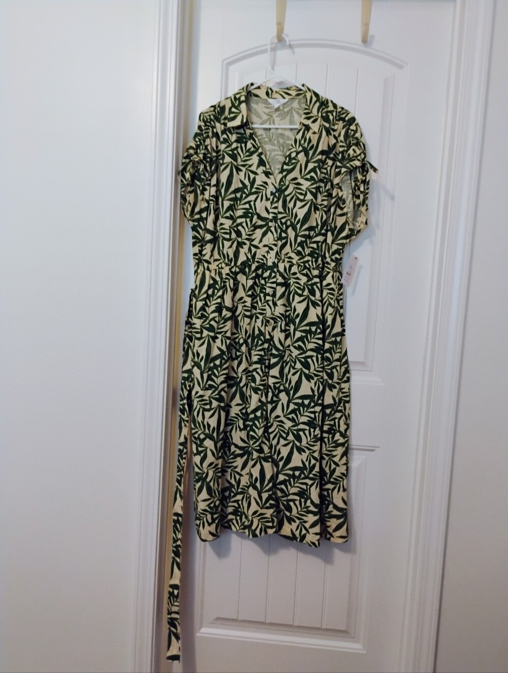Ladies Time & Tru Linen Shirt Dress